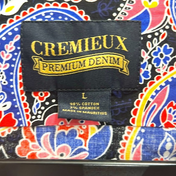 Cremieux paisley button up shirt size men’s large - Picture 4 of 5